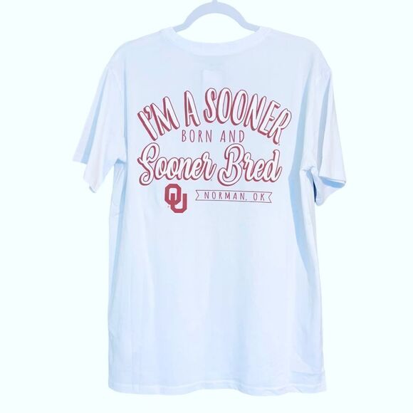 Captivating Women’s OU Oklahoma University Cotton Licensed T-Shirt Size Large - Picture 2 of 9